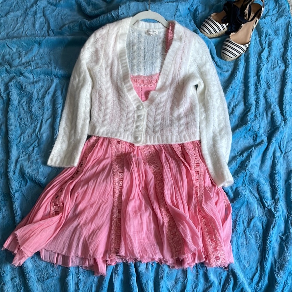 For Love & Lemons ❤️ 🍋 ivory V-neck cardigan